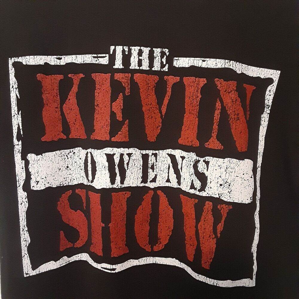 WWE Authentic Wear The Kevin Owens Show Adult Mens S Black Short Sleeve T Shirt